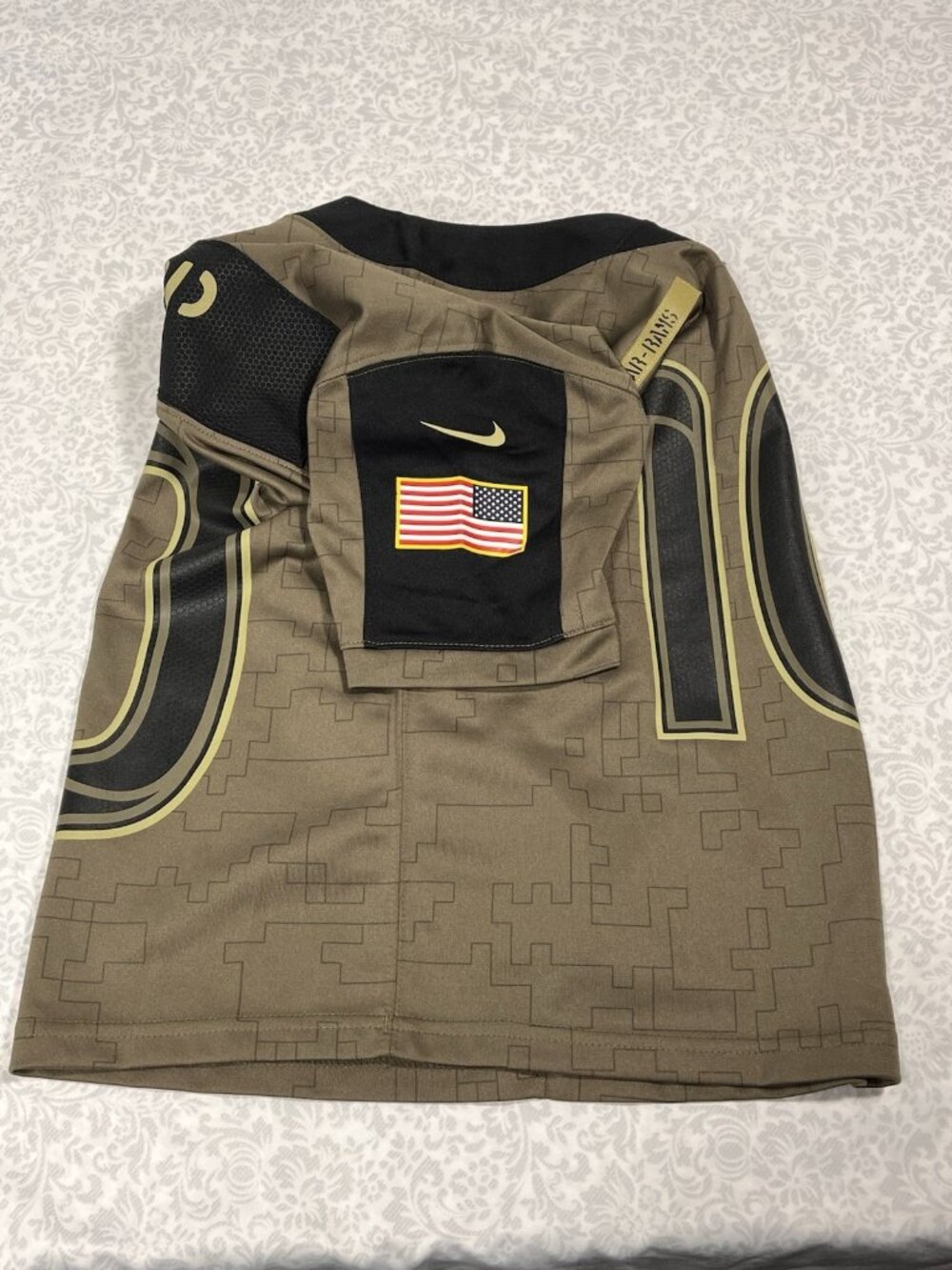 Youth Sz S Nike L.A. Rams Kupp 10 Salute To Service Jersey Military Army LA - Picture 5 of 9